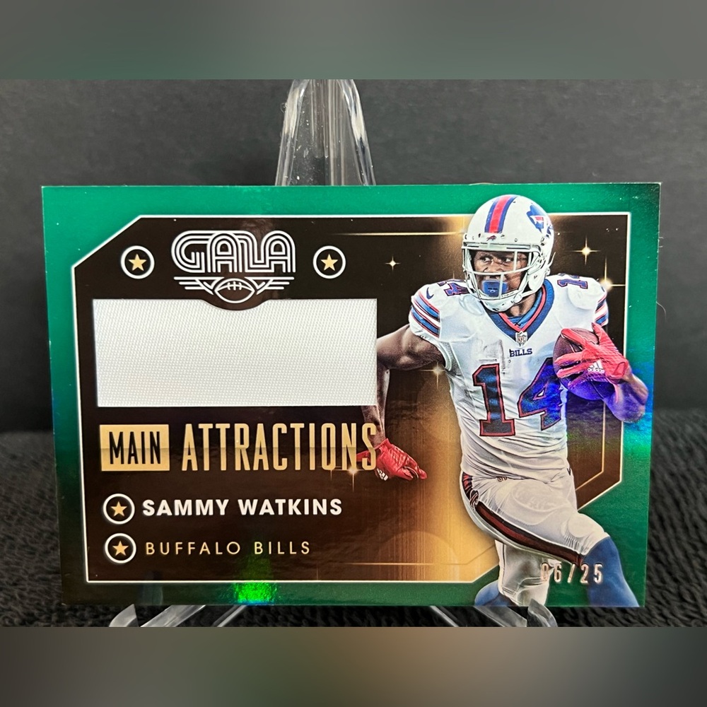 2016 Sammy Watkins Panini Gala Main Attractions Game WORN Jersey Rookie Bills